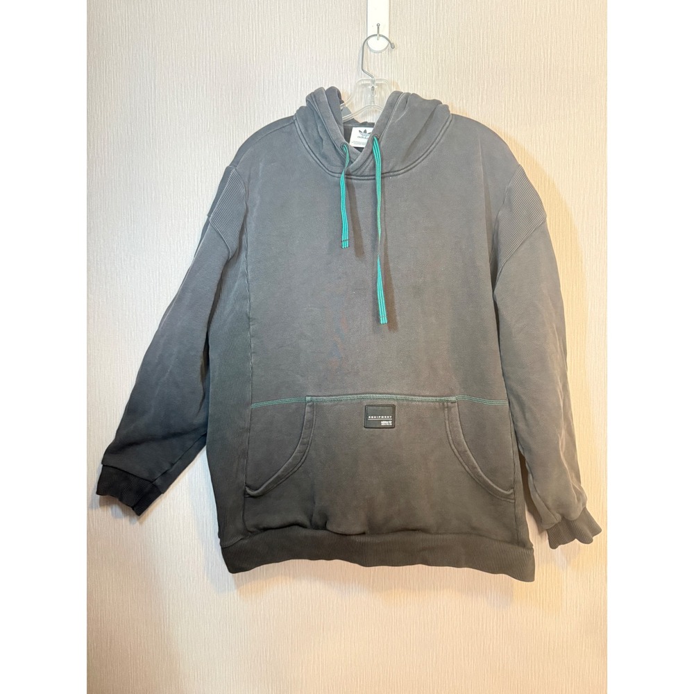 Adidas Equipment ADV 91-18 Hoodie Mens XL Black Grey Sweatshirt CD6856